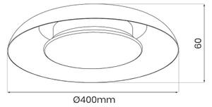 LED таванно осветително тяло PIATTINO LED/30W/230V 3000/4000/6000K Ø 40 cm бяло