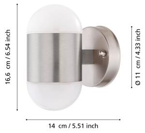 Eglo 75392 - LED външна стенна лампа MEROLA 2xLED/3,7W/230V IP44 матов хром