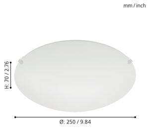 Eglo 80265 - Таванна закрепена лампа MARS 1xE27/25W/230V