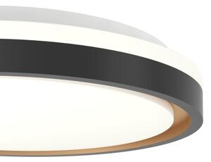 Eglo 300684-LED RGBW Димируемо таванно осветително тяло MALERAMARA-Z LED/14W/230V черно/златно + дистанционно управление