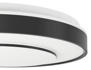 Eglo 300688 -LED RGBW димируемо таванно осветително тяло MONTERIGGIONI-Z LED/18,5W/230V черно + дистанционно управление