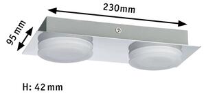 Paulmann 70883 - 2xLED/4,7W IP23 Стенно осветително тяло за баня DORADUS 230V