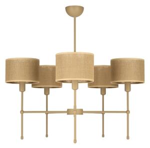 Полилей на пръчка MADELA 5xE14/40W/230V джут/бежов