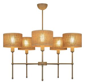 Полилей на пръчка MADELA 5xE14/40W/230V джут/бежов