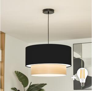 Brilagi - LED полилей на кабел CERIA 1xE27/40W/230V Ø 50 см черен/бежов