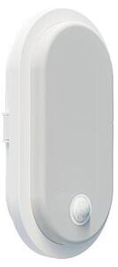 LED външно стенно осветително тяло със сензор OVAL LED/10W/230V IP65 бяло