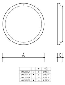LED външен стенен осветител LED/9W/230V IP54, черен