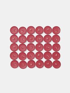 Sinsay - Комплект чаени свещи Apple-Cinnamon 30 pack - червeн