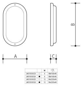 LED външно стенно осветително тяло LED/6W/230V IP54, бяло