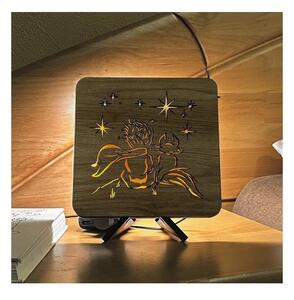 Li-Go 5788/DUB2 - LED настолна декорация LED/12W/230V 19x19 см дъб/Малкият принц