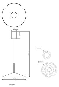 Globo 15635SA - LED полилей на кабел LAMPONE LED/18W/230V 4000K бежов