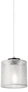 Полилей на кабел ROSA 1xE27/60W/230V черен/сив