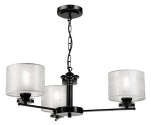 Полилей с верига ROSA 3xE27/60W/230V черен/сив