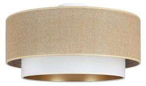 Таванно осветително тяло SARTA 1xE27/60W/230V, Ø 45 см, бяло/юта