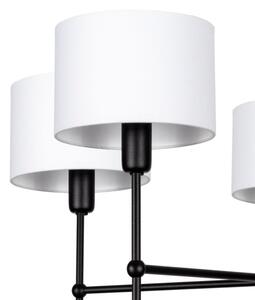Полилей на тръба MADELA 5xE14/40W/230V бял/черен