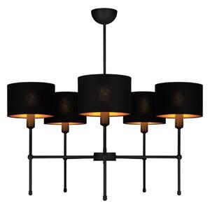 Полилей на штанга MADELA 5xE14/40W/230V черен