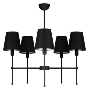 Полилей на прът MADELA 5xE14/40W/230V черен