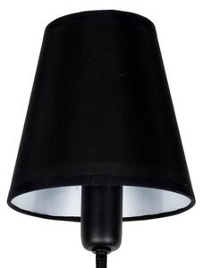 Полилей на прът MADELA 5xE14/40W/230V черен