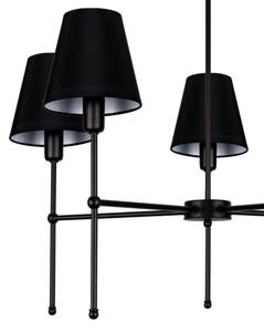 Полилей на прът MADELA 5xE14/40W/230V черен