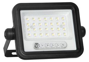 LED димируем соларен прожектор LED/50W/3,2V IP65 3800 mAh черен + дистанционно управление