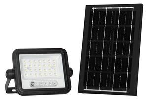 LED димируем соларен прожектор LED/50W/3,2V IP65 3800 mAh черен + дистанционно управление