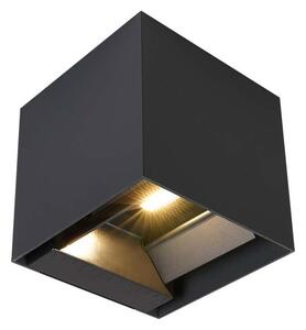 LED соларен стенен осветител със сензор LED/9W/5V IP65 2600 mAh антрацит