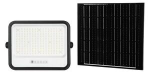 Соларен LED прожектор с димер LED/400W/3,2V IP65 20000 mAh черен + дистанционно управление