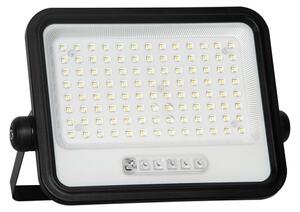 LED димируем соларен прожектор LED/200W/3,2V IP65 10000 mAh черен + дистанционно управление