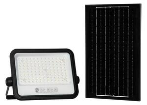 LED димируем соларен прожектор LED/200W/3,2V IP65 10000 mAh черен + дистанционно управление