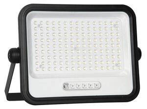 LED димируем соларен прожектор LED/300W/3,2V IP65 15000 mAh черен + дистанционно управление