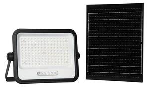 LED димируем соларен прожектор LED/300W/3,2V IP65 15000 mAh черен + дистанционно управление
