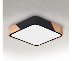 Brilagi - LED таванно осветително тяло PILANA LED/24W/230V дъб/черен 32x32 см