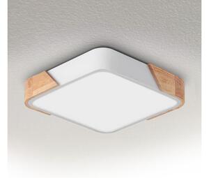 Brilagi - LED плафон PILANA LED/24W/230V дъб/бяло 32x32 cm