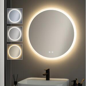 Brilagi - LED огледало с димер, подгряване и подсветка CLARA ECO LED/12W/230V Ø 60 cm IP44