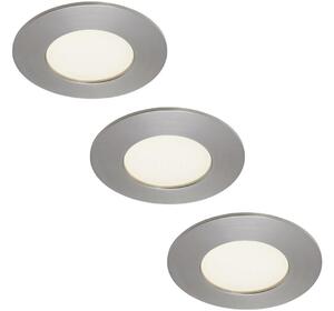 Briloner 7103432 - комплект 3xLED плафон за баня 3xLED/4,9W/230V IP44 матов хром