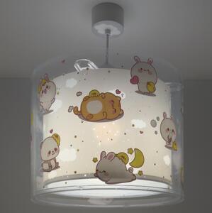 Dalber 41762E - Детски полилей KAWAII FRIENDS 1xE27/15W/230V сив