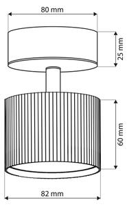 Brilagi - LED Точково осветително тяло STRIPY 1xGX53/15W/230V, черно