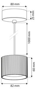 Brilagi - LED Полилей на кабел STRIPY 1xGX53/15W/230V черен