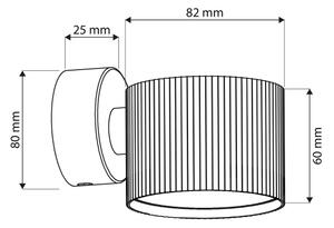 Brilagi - LED Стенно точково осветително тяло STRIPY 1xGX53/15W/230V черно