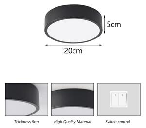 Brilagi - LED таванно осветително тяло POOL LED/18W/230V 3000/4000/6000K Ø 20 см черно