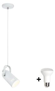 Paulmann 79767 - LED 1xE27/8W Висящ полилей на кабел LAVEA 230V бял