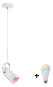 Paulmann 79767 - LED RGBW 1xE27/9W Полилей на кабел LAVEA 230V бял