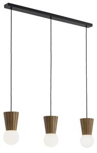 Argon 6358 - Полилей за баня на кабел VOLANTE, 3xG9/6W/230V, IP44, кафяв
