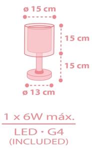 Dalber 41571S - LED детска нощна лампа BABY TEDDY 1xG4/4W/230V розова
