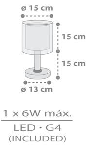 Dalber 41761E - LED детска лампичка KAWAII FRIENDS 1xG4/4W/230V сива