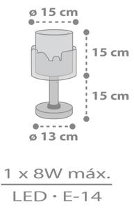Dalber 61681N - LED пъстроцветна детска лампичка BABY TRAVEL 1xG4/4W/230V