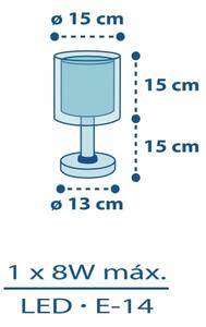 Dalber 60611N - LED детска лампа POLICE 1xG4/4W/230V пъстроцветна