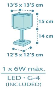 Dalber 63451 - пъстроцветна LED детска лампичка BABY DINOS 1xG4/4W/230V