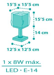 Dalber 63441N - LED детска нощна лампа MERMAIDS 1xG4/4W/230V, пъстра