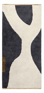 Тъмносив/бежов памучен килим подходящ за пране 70x150 cm Figura – Mette Ditmer Denmark